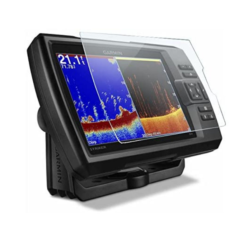 Fish Finder Case - ガーミンアカー用保護フィルム,クリアスクリーンプロテクターカバー,ストリッパープラス9cv 9sv用プロテクター,9インチ,2個