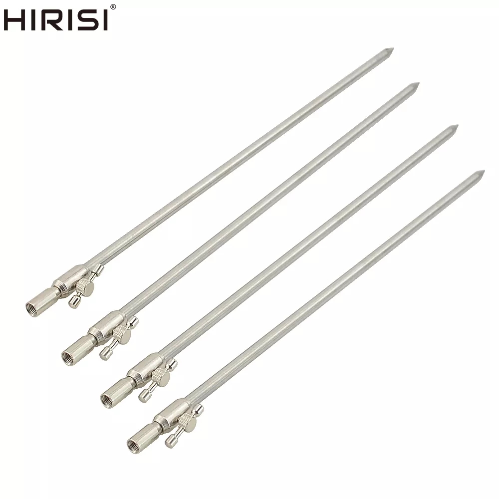 Bite Indicator - Hirisi 4ピース鯉釣り竿ポッド釣り用バンクスティック、釣り用バイトアラーム釣りアクセサリーに適合
