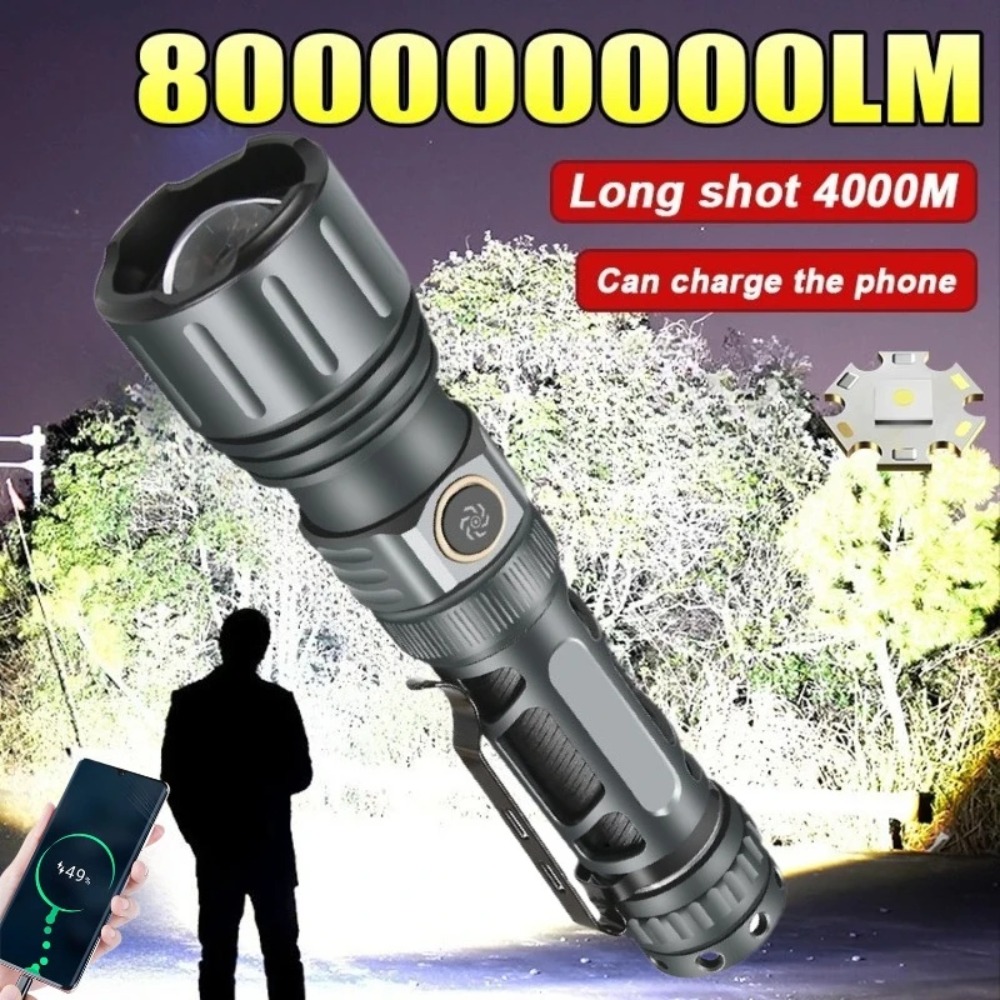 Fishing Light - 超高輝度懐中電灯ポータブル充電式 LED ランプ戦術的なキャンプランタン防水屋外ライト釣り用