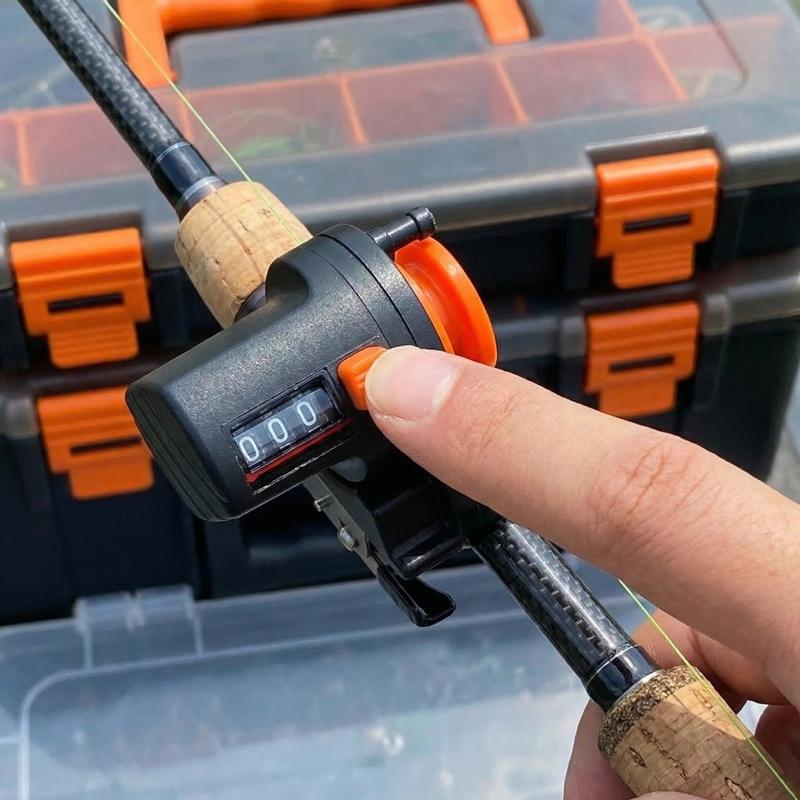 Fishing Depth Finder - 0-999M 釣り糸カウンター深さ長さ測定ツールポータブル釣り道具釣り糸深さ探知機機器