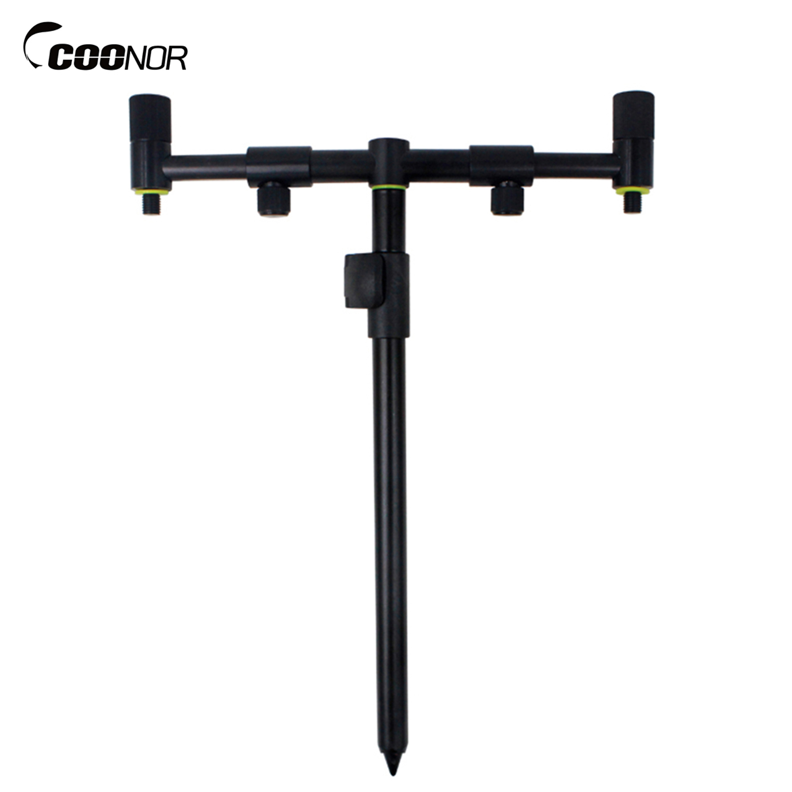 Bite Indicator - Coonor-調整可能なアルミニウム製フィッシングポールホルダー、バイトアラーム用ポールレスト、エクステンションバンクスティック、鯉釣り用品