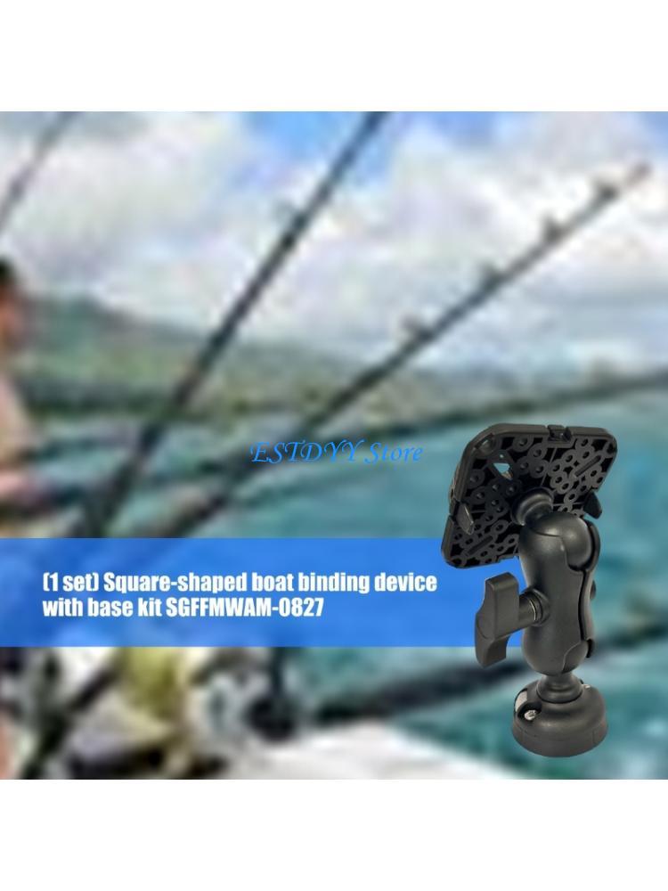Fish Finder Mount - G6DE 魚群探知機マウントプレート回転魚群探知機サポーター 360 度回転ベースマウントマリンカヤック魚群探知機マウントベース