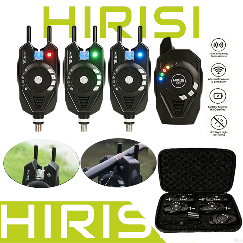 HIRISI SD11 3+1 ワイヤレス釣り用バイトアラー - Bite Indicator のレビューと価格