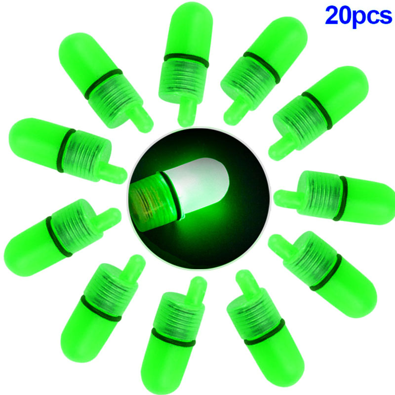 20/40/100 個夜釣り LED ライト発光プラスチック - Fish Alarm のレビューと価格