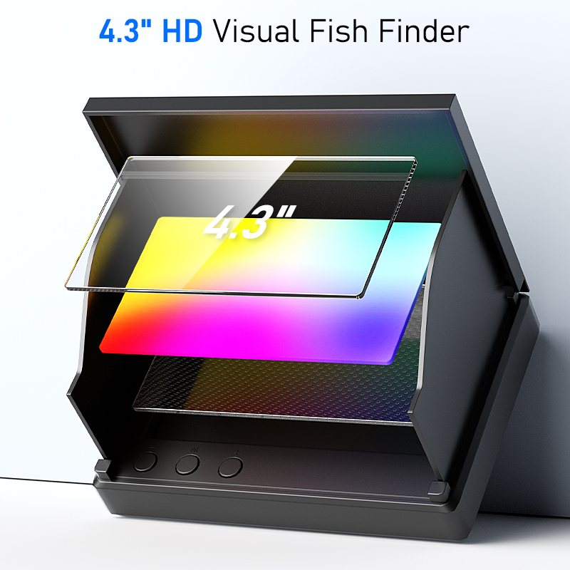 4.3インチLCDポータブル魚群探知機、20m水中カメラ、水 - Fish Finder Portable のレビューと価格