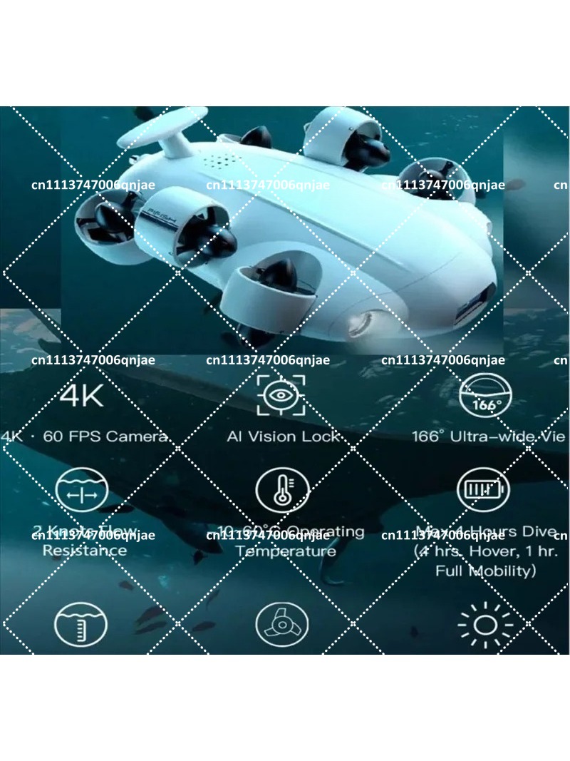 水中探査用グラバーアーム付き水中ROVロボット潜水4Kカメラ - Underwater Camera のレビューと価格