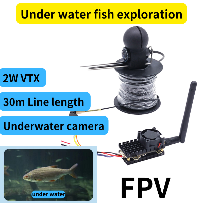 2 ワット画像伝送ワイヤレス水中魚検出カメラリモコンボートア - Fishing Camera のレビューと価格