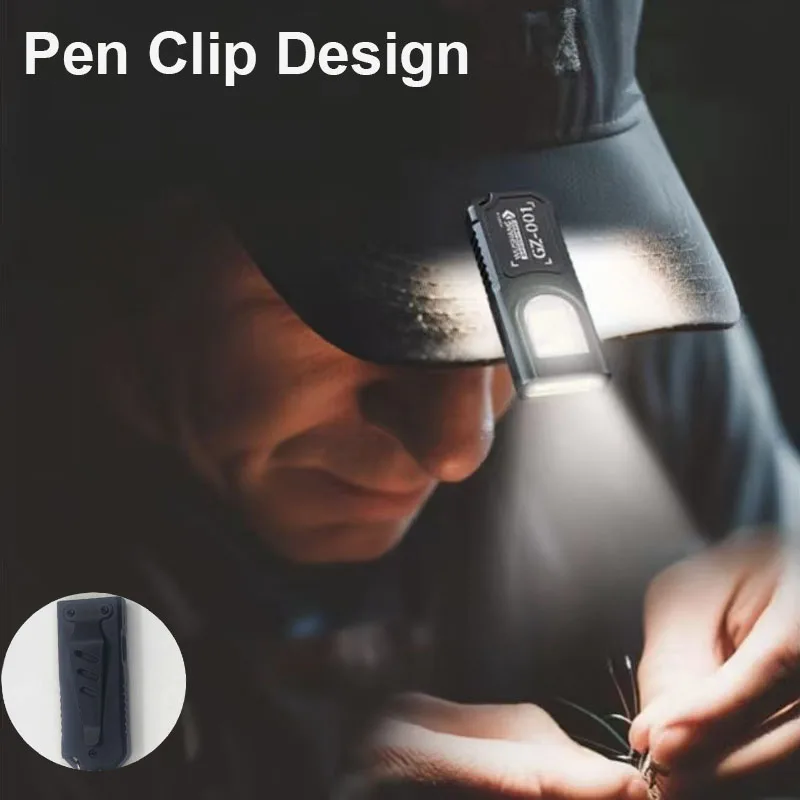 強力なミニCOB LEDキーホルダー懐中電灯、USB C充電 - Fishing Light のレビューと価格