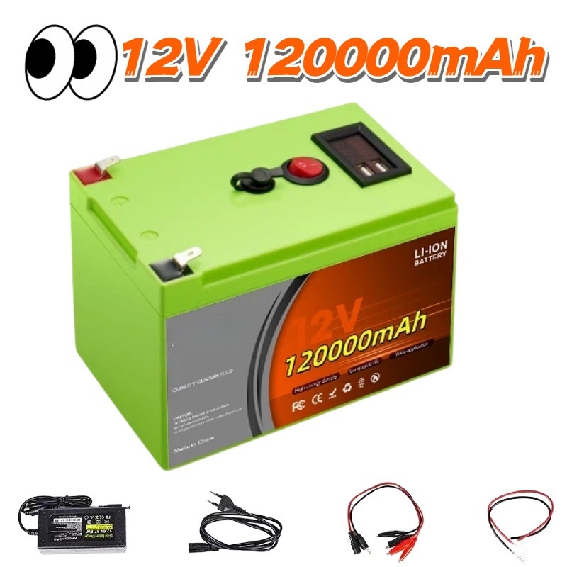 LiFePO4 12V 200Ah 充電式リチウム電池、内蔵 - Fish Finder Charger のレビューと価格