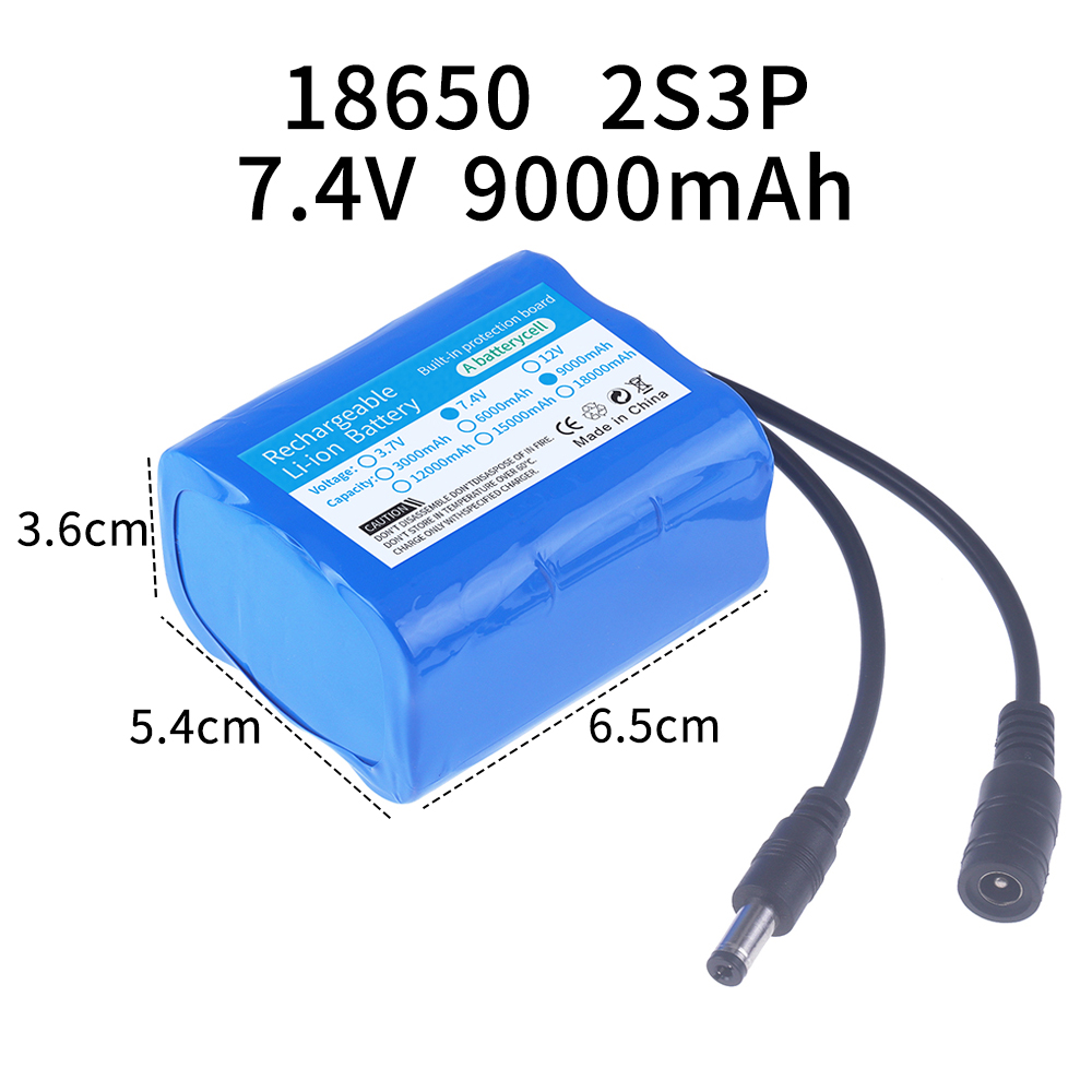 7.4Vバッテリー 3000mah/6000mah/9000 - Fish Finder Charger のレビューと価格