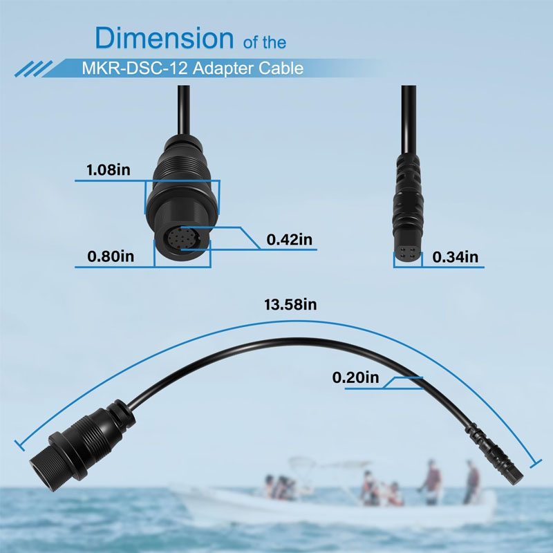 1852081 MKR-DSC-12 4ピン魚群探知機アダプ - Fish Finder Cable のレビューと価格