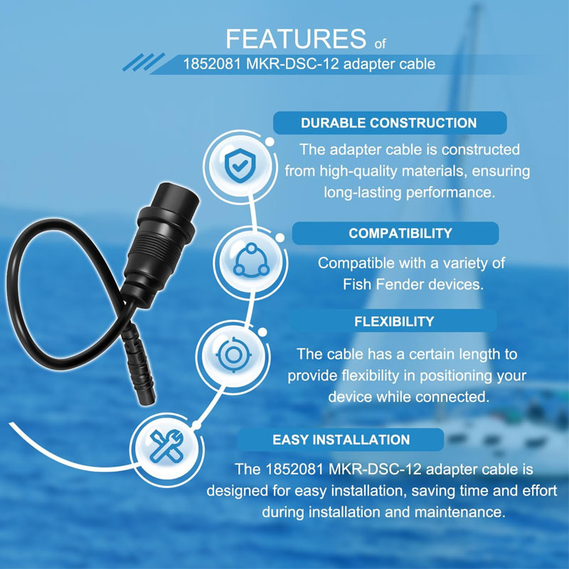 1852081 MKR-DSC-12 4ピン魚群探知機アダプ - Fish Finder Cable のレビューと価格