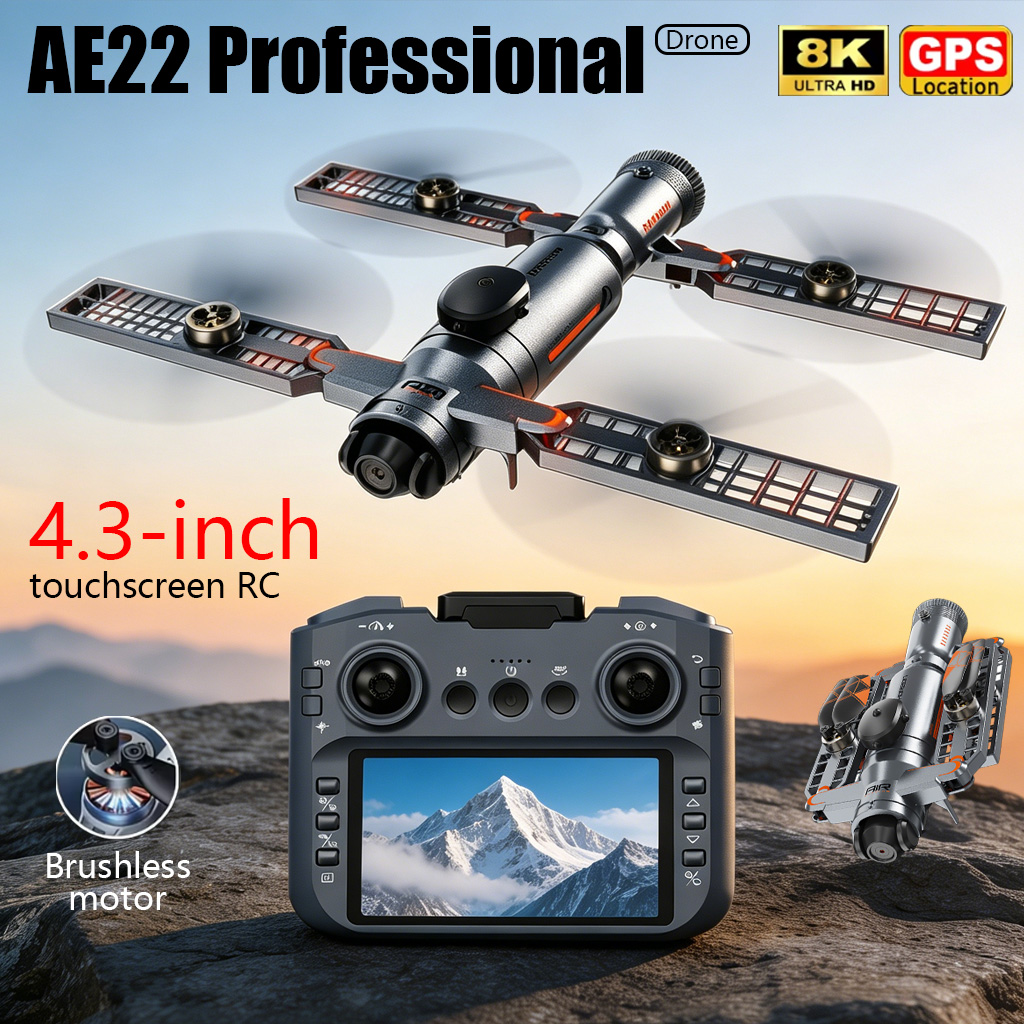 アップグレード版AE22 PRO MAX折りたたみ式ドローン - Underwater Camera のレビューと価格