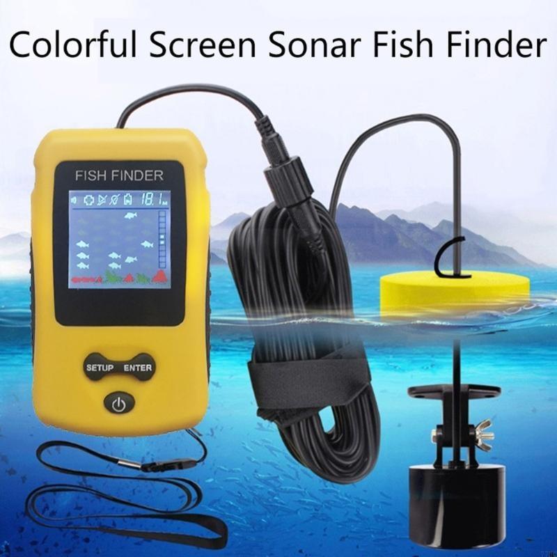 77hcポータブルソナーフィッシュファインダーハンドヘルドフ - Fish Finder Portable のレビューと価格