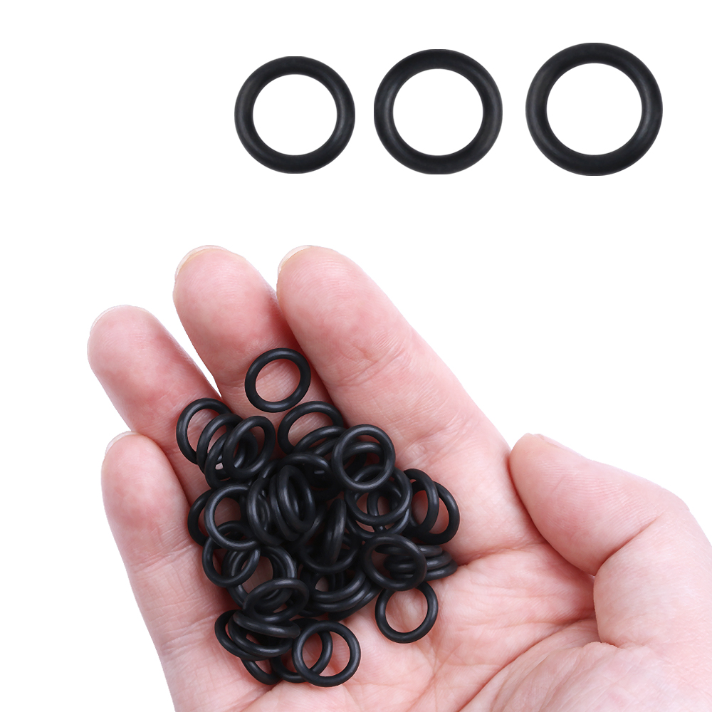 100 個ブラックラバー O リングシールガスケットためワー - Bite Indicator のレビューと価格