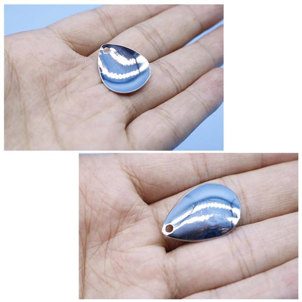 ニッケルの滑らかなフラットタイの釣りの魅力、スピナーブレード - Fish Alarm のレビューと価格