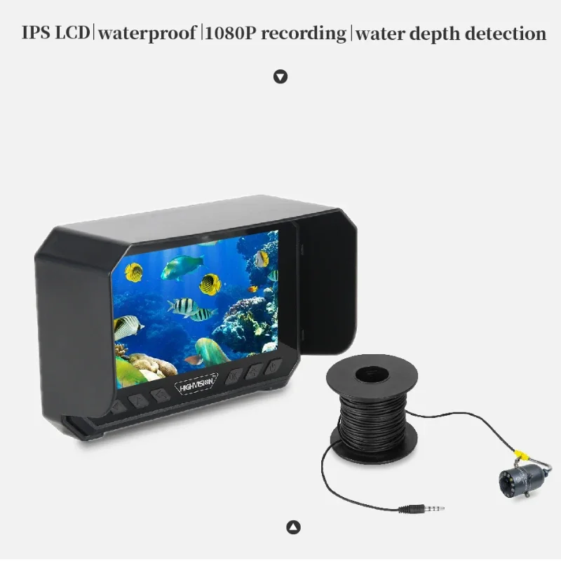 5インチ水中釣りカメラ1080P HD - リアルタイム深さ - Fishing Camera のレビューと価格