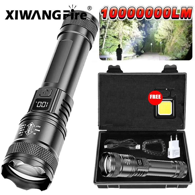 超高輝度 LED 懐中電灯 2000LM Type-C 充電 - Fishing Light のレビューと価格