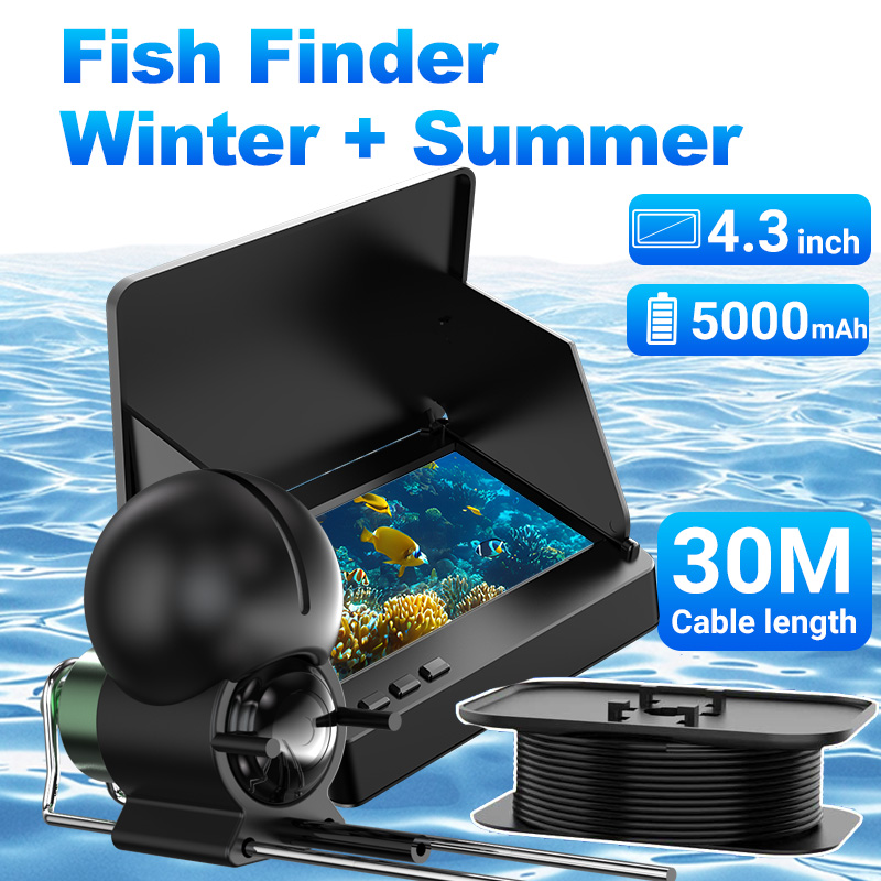4.3インチ氷上釣りカメラ魚群探知機1080P HD水中カメ - Fish Finder Cable のレビューと価格