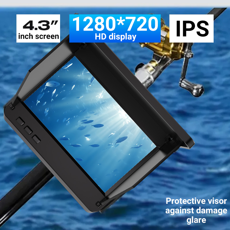 4.3インチ氷上釣りカメラ魚群探知機1080P HD水中カメ - Fish Finder Cable のレビューと価格