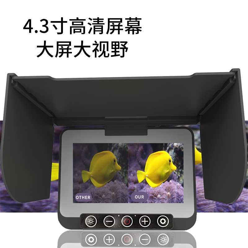 4.3 インチ IPS スクリーン 1000TVL 水中 1 - Fishing Camera のレビューと価格