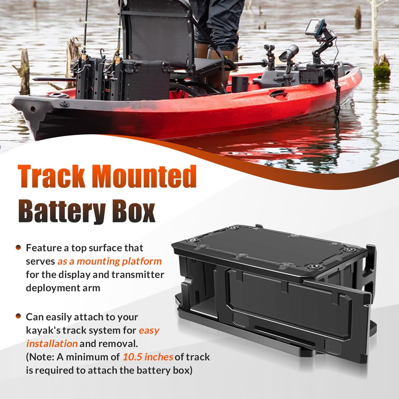 魚群探知機用トラックマウントバッテリーボックス、YakAtt - Fish Finder Battery のレビューと価格