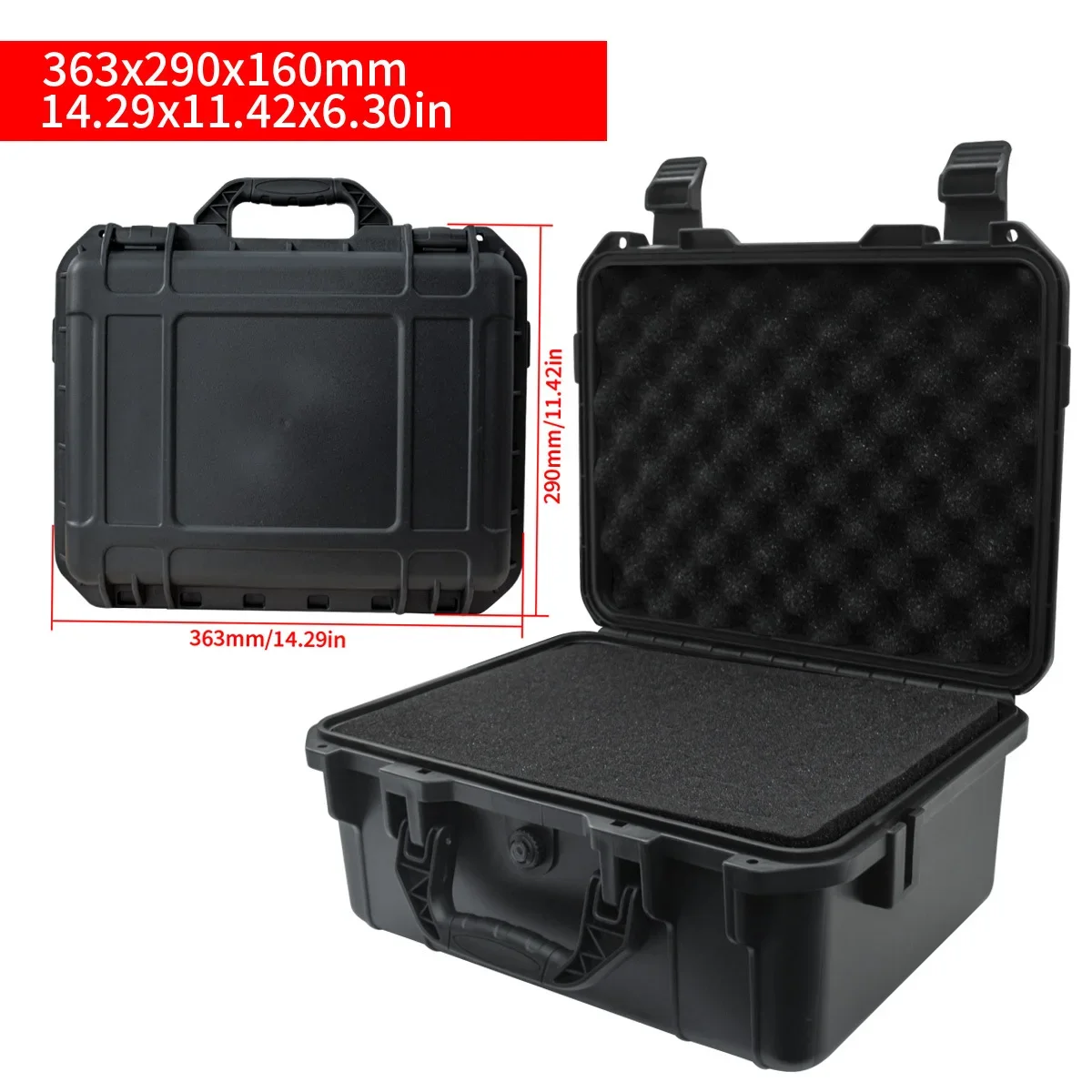 プレカットスポンジインサート付きポータブルツールボックス 1 - Fish Finder Case のレビューと価格